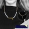 Aiwanto Choker Necklace Lucky Star Choker Neck Chain With White Beads Womens Girls