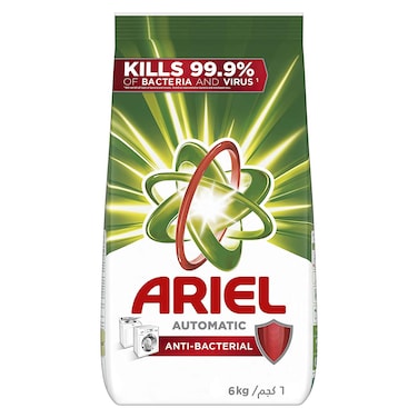 Ariel Antibacterial Automatic Powder Detergent - 6 Kg