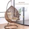 Vital Outdoor Comfortable Swing Chair Nordic Home Balcony Hanging Basket Wicker Chair Swing Leisure Bird's Nest Adult Hanging Chair For Terrace Balcony Garden (Brown)