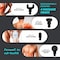 DLC-M6403 4 Heads Massager and Relaxation Machine 30W - Black