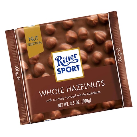 Ritter Sport Whole Hazelnuts Chocolate 100g