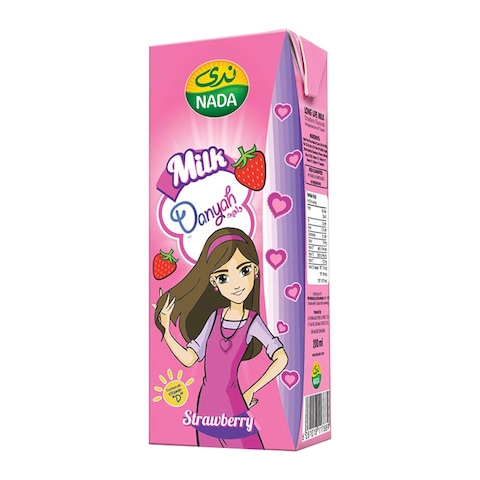 Buy Nada Danyah Strawberry Milk 185ml in Saudi Arabia