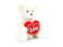 Keel Chester Bear with Heart- 30 cm Length- Cream