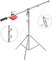 Coopic L2188 Stainless Steel Boom Light Stand Max Height 71Inch/180cm With 88Inch/224cm Holding Arm, 4 Kilograms Counter Weight Light Stand For Monolight Strobe Light Ring Light Softbox And More