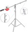 Coopic L2188 Stainless Steel Boom Light Stand Max Height 71Inch/180cm With 88Inch/224cm Holding Arm, 4 Kilograms Counter Weight Light Stand For Monolight Strobe Light Ring Light Softbox And More