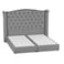 In House Al Dimashqi Linen Bed Frame - Single - 200x100cm - Light Gray