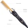 Premium Ceramic Hair Straightener Brush Comb with Auto Shut Off(Gold)
