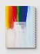 Lowha Spiral Notebook With 60 Sheets And Hard Paper Covers With Rainbow Colored Brush Design, For Jotting Notes And Reminders, For Work, University, School