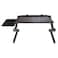 Generic-Adjustable Laptop Stand Aluminum Alloy Bed Table Stand Foldable Legs Laptop Notebook Riser Reading Holder Tray with Mouse Pad