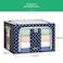Stackable Storage Box Transparent Nylon Mesh Steel Frame Shelf Quilt Clothing Blanket pillow Shoe Holder Container Organizer See-through Window double zipper Folding (B66L-2PCS)