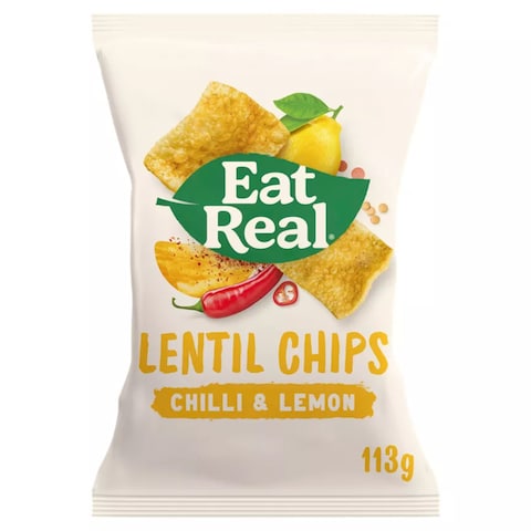 Eat Real Lemon And Chilli Lentil Chips 113g