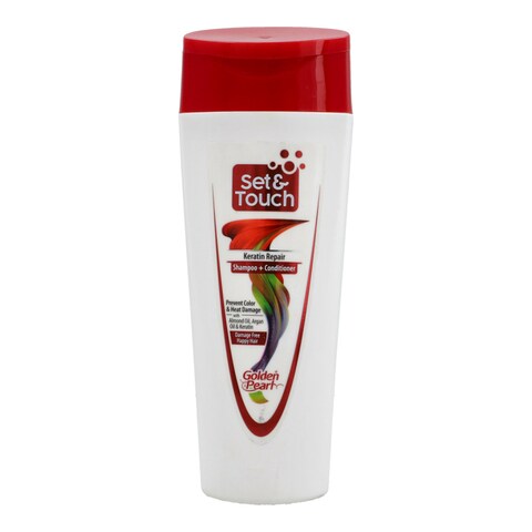 Golden Pearl Set and Touch Keratin Repair Shampoo + Conditioner 360 ml