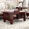Handmade Teak Wood Coffee Table with Walnut Finish