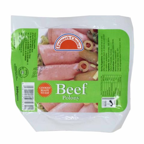 Farmers Choice Lowfat Beef Sausages 400g