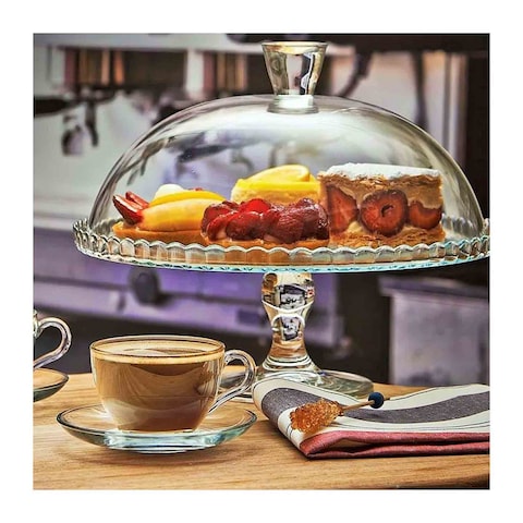 Pasabahce Glass Patisserie Service Plate - 32 Cm