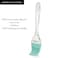 Fissman Silicone Mint Green Marinating Kitchen Brush with Transparent Handle