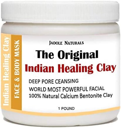 Jadole Naturals Indian Healing Clay The Original Deep Pore Cleansing, 1 Pound By Jadole Naturals