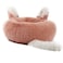 Cat & Dog Pet Bed With Cute Design And Shape Comfortable Plush Ultra Soft Cushion Self Warming Pet Bed Made With Fleece Faux Fux With Waterproof Bottom (Diamater 50CM)