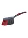Delcasa 2-Piece Plastic Dustpan And Brush Set Grey/Red