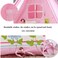 Home Canvas Children's House Tent Girl Toy House Tent, Indoor Play House Tent Outdoor Camping Tent 180&times;137 cm