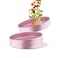 Avci Home Granitec Tray Set 3 Pieces Round&nbsp; Pink