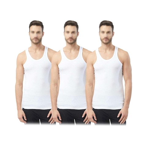 Fruit Of The Loom Men39s Vest 3 Pieces Pack XXL WhiteNo RefundExchange for Hygienic Item