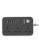 Ldnio - 6-Port USB Power Strip (EU Plug) Black 162x 97 x 38millimeter