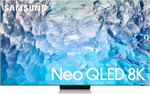 Samsung Smart TV, Neo QLED 8K, QN900B, 75 Inch, Bright Silver, Quantum HDR 64x, Dolby Atm (2022)