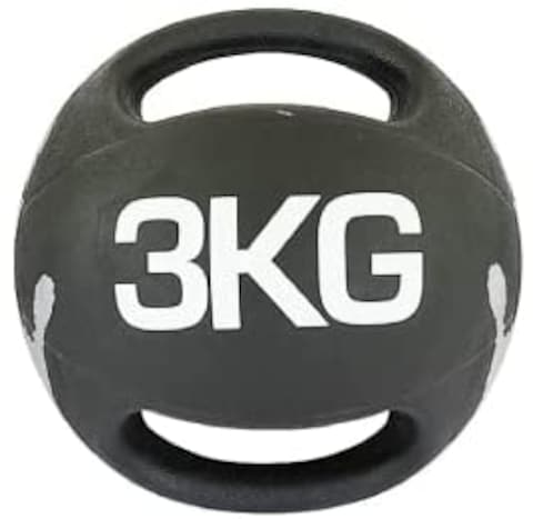 ULTIMAX Double Handle Medicine Balls, Slam Ball Fitness Agility And Balance Training Balls For Men And Women, Strength Training Medicine Ball with dual handle -3kg