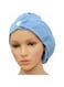 Generic Quick Drying Hair Towel Wrap Set Light Blue