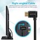 Promate 4K Right Angle HDMI Cable 3M Black