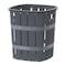 Cosmoplast Cedargrain Laundry Bin 33L Black