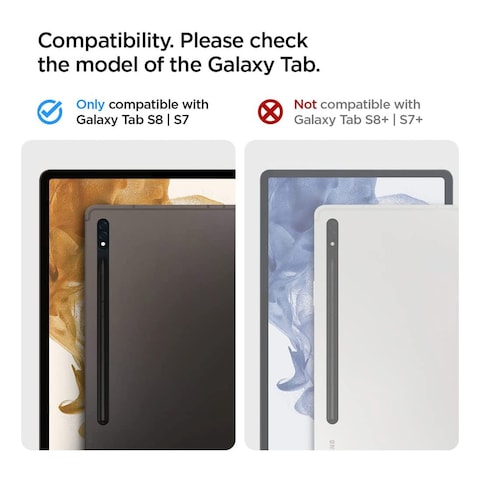 Spigen Tough Armor Pro Case For Samsung Galaxy Tab S8 S7  Gunmetal