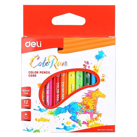 Deli Colored Pencils - 12 Colors