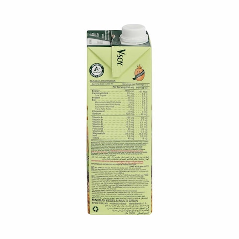 V Soy Multi Grain Soya Bean Milk 1L