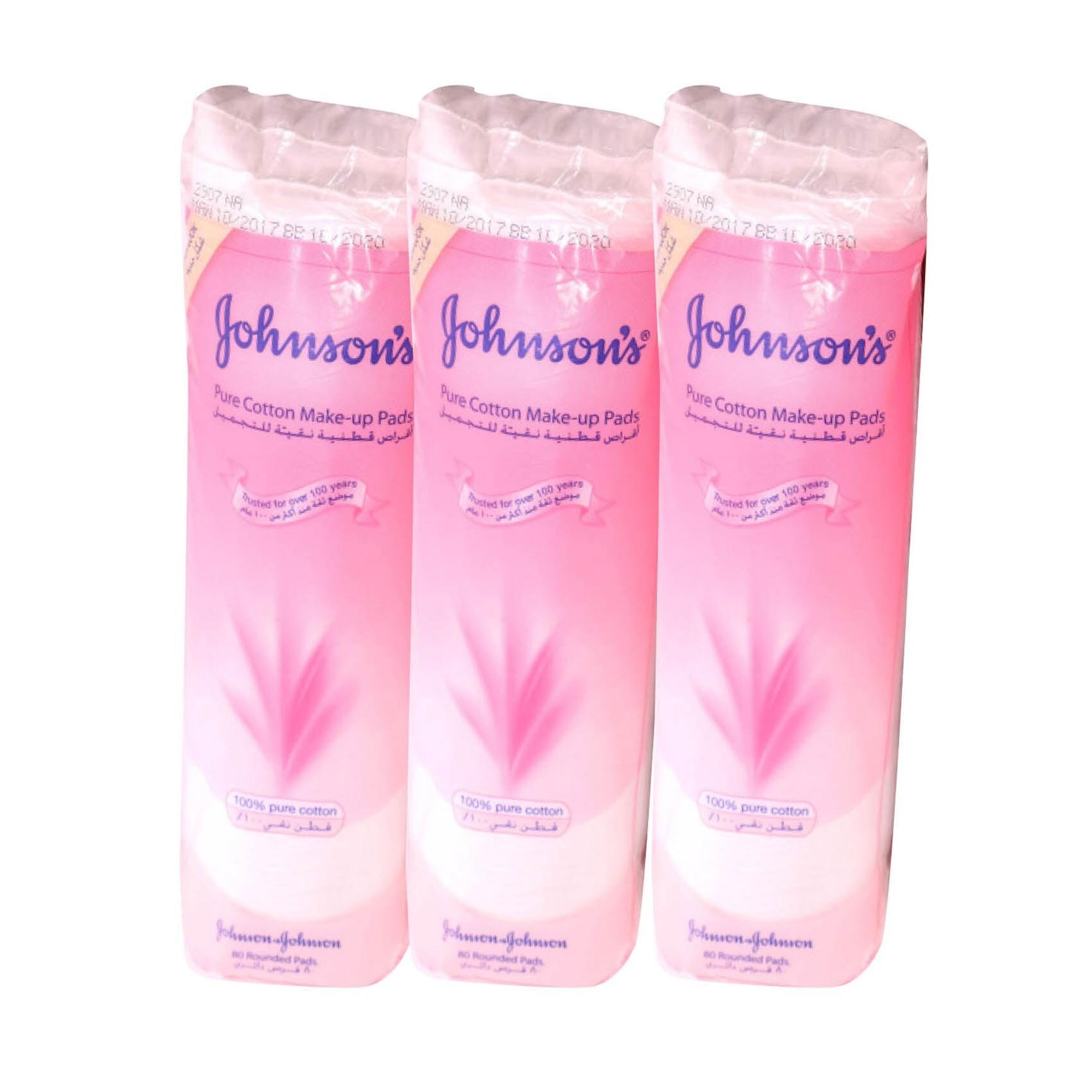 Johnson's Make Up 80 Pads 3 Pack