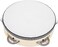 Mike Music Hand Held Tambourine Drum 6 Inch Bell Birch Metal Jingles Percussion Gift Musical Educational Toy Instrument For Ktv Party Kids Games (6 Inch, White)