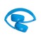 BuddyPhones Play+ Bluetooth On-Ear Headphones With Mic Cool Blue