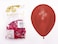 Sempertex 50 pcs, 5''Round Balloon,  Party Ball:5in Reflex Crystel Red 50's