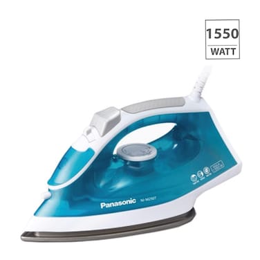Panasonic NI-M250TGTH Titanium Soleplate Steam Iron 1550W Blue/White