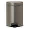 Brabantia NewIcon Pedal Bin (5L, Platinum)