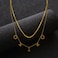 Aiwanto Double Layer Necklace Simple Necklace for Women's