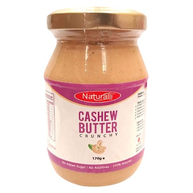 Naturalli Crunchy Cashewnut Butter 170g