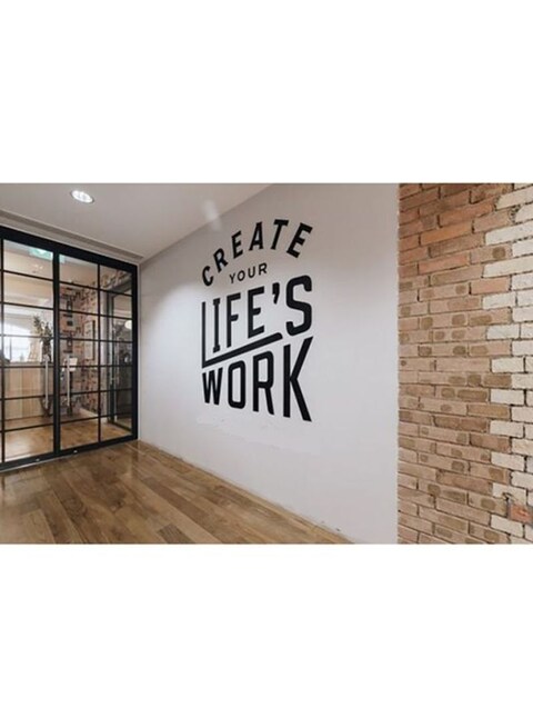 Spoil Your Wall Office Quotes Wall Decals Black 60x80cm