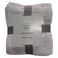 LA Collection 500 GSM Cotton Face Towel Set Mid Grey 30x30cm 4 PCS