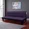 In House Asil 2 In 1 Sofabed Velvet Upholstered - Dark Purple