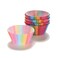 Colored Cupcake Papers In Colored Box