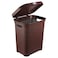 Esqube Laundry Basket with Lid Brown 50L Capacity Pack Of 2