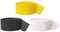 Party Time 3 Rolls Crepe Paper Streamers Backdrop, 3 Colors, for Various Christmas Party Wedding, Proposal, Bridal Shower Festival Birthday Party Decorations (Black, Yellow, White)