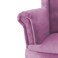 إن هاوس كرسي ملكي مخمل بظهرية مجنحة - بنفسجي فاتح - E3